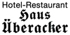 Haus Überacker Hotel · Restaurant