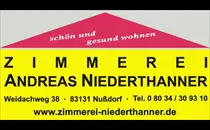Holzbau Zimmerei Andreas Niederthanner